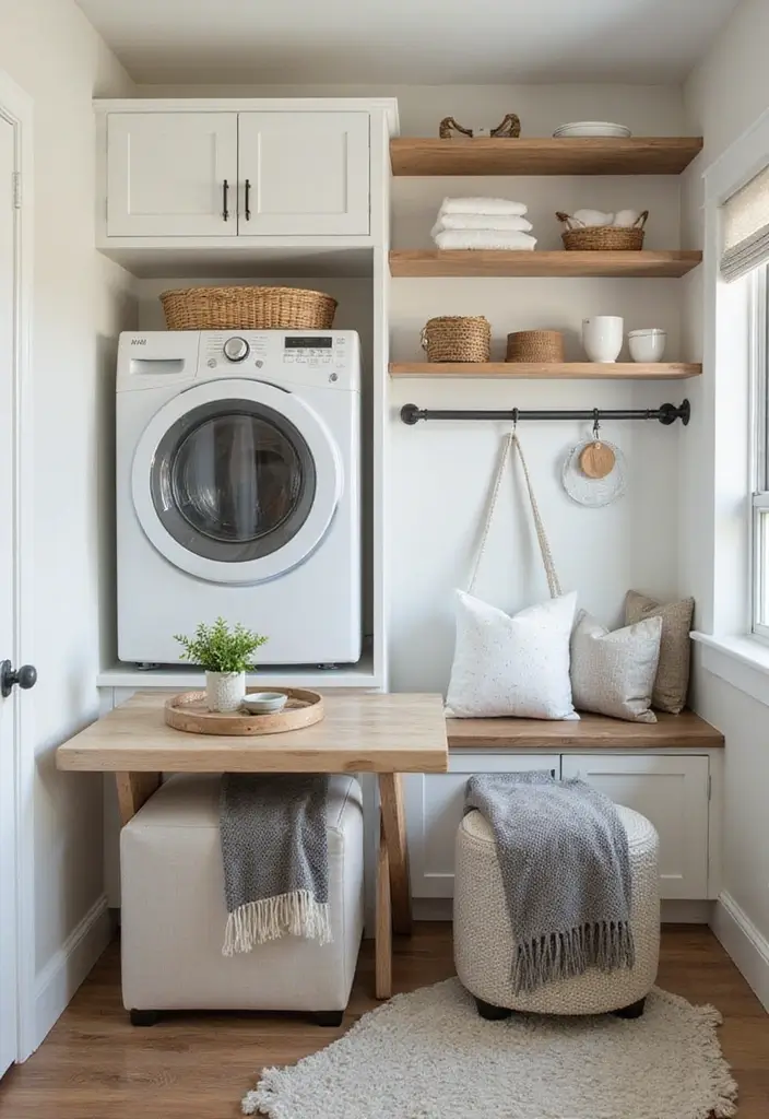 14 Laundry Room Design Ideas for Every Home - 2. Multi-Functional Furniture