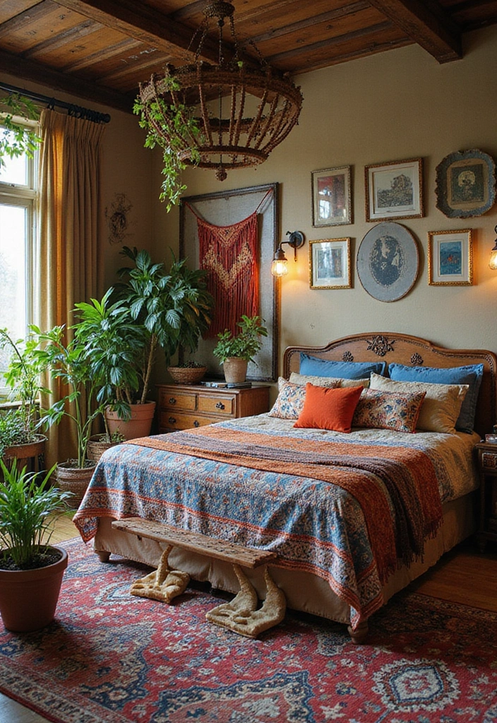 14 Stylish Bedroom Sets Furniture for Every Budget - 2. Bohemian Vibes