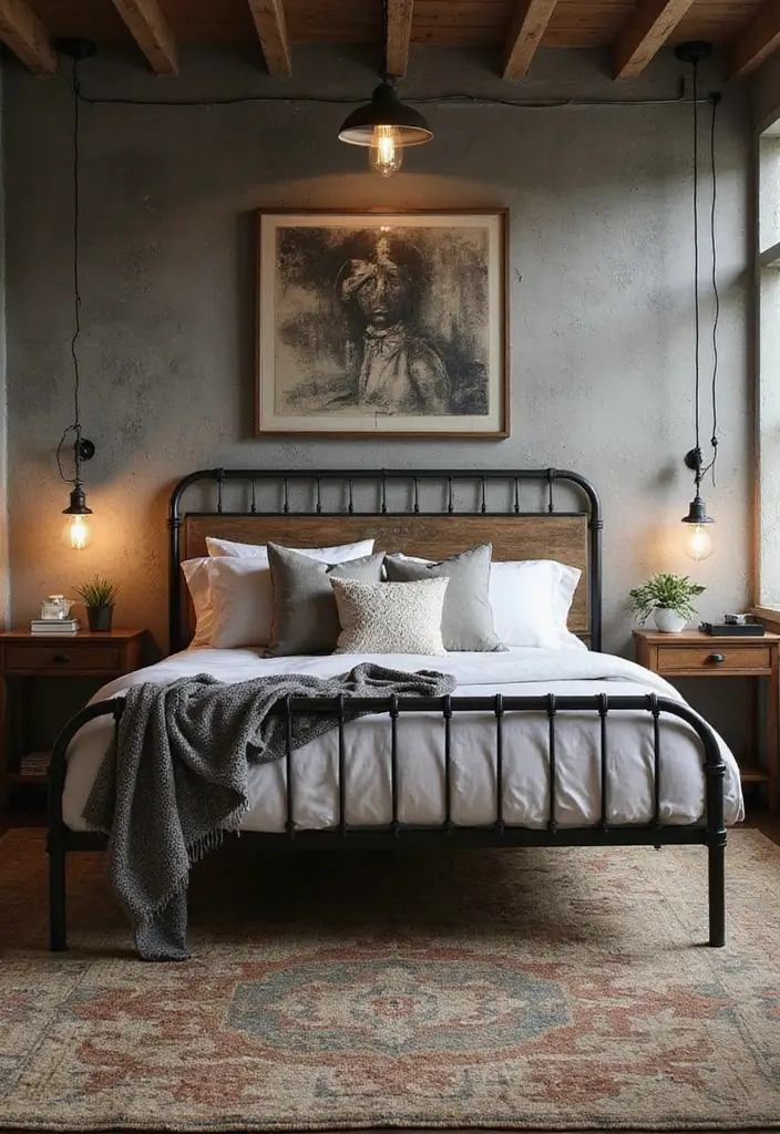 14 Stylish Bedroom Sets Furniture for Every Budget - 7. Chic Industrial Style