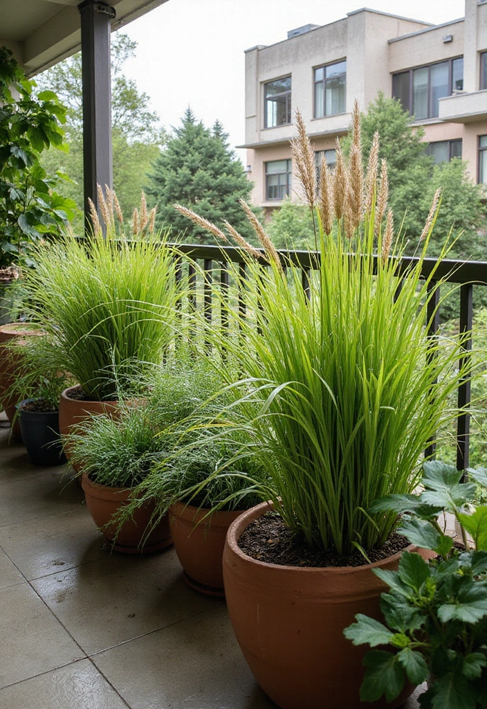 15 Balcony Plants That Thrive in Any Climate - 10. Ornamental Grasses - The Textural Touch