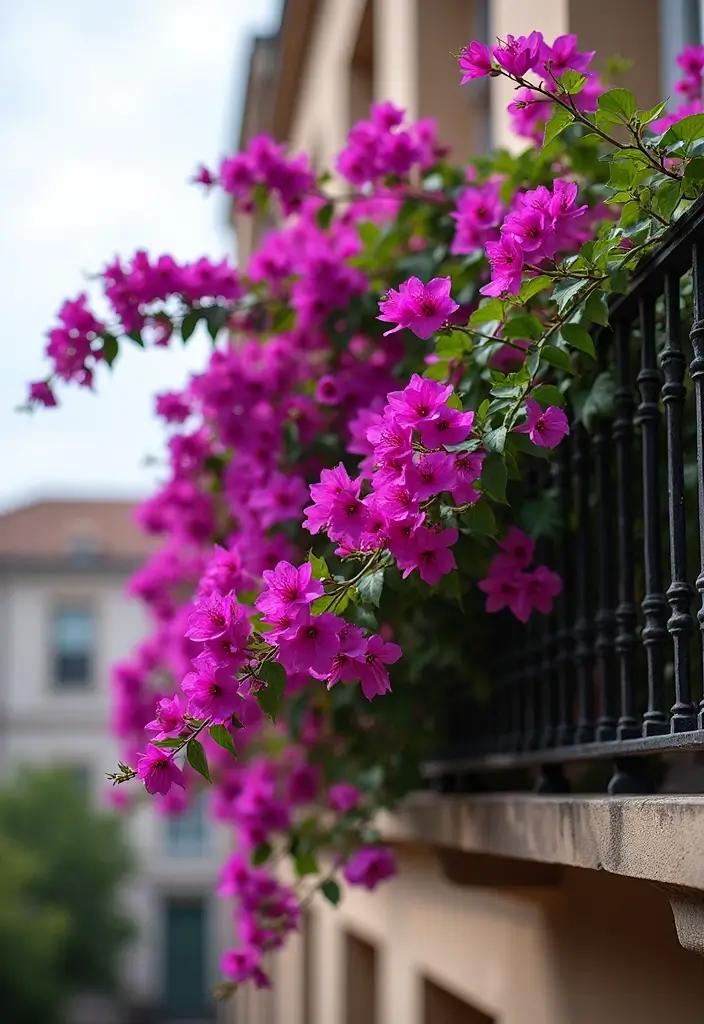 15 Balcony Plants That Thrive in Any Climate - 14. Bougainvillea - The Dazzling Climber