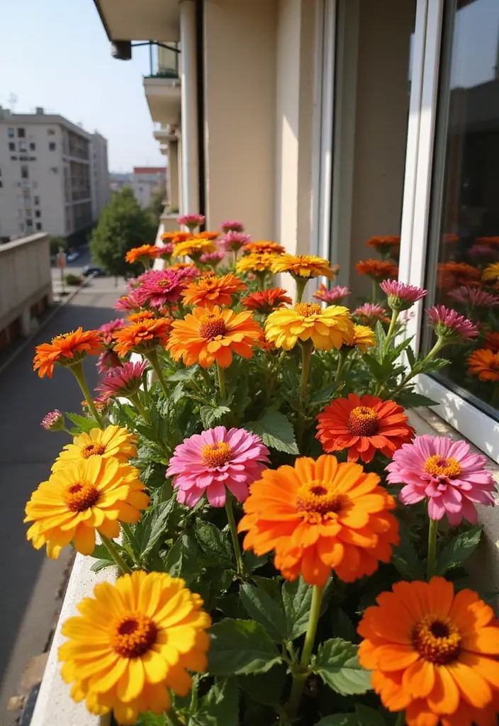 15 Balcony Plants That Thrive in Any Climate - 15. Zinnias - The Cheerful Annuals