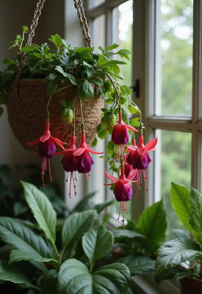 15 Balcony Plants That Thrive in Any Climate - 6. Fuchsia - The Hanging Beauty