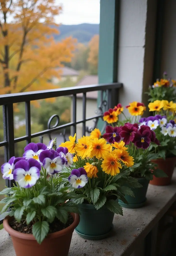 15 Balcony Plants That Thrive in Any Climate - 9. Pansies - The Winter Warriors