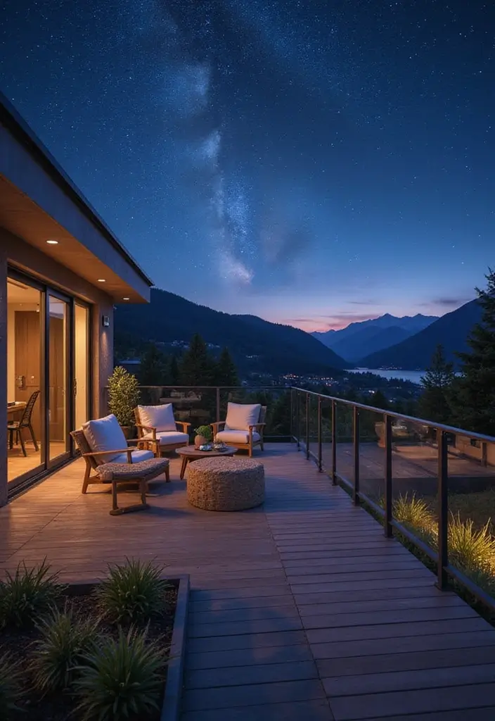 15 Balcony Railing Design Ideas for Every Style - 14. Smart Railings with Integrated Lighting
