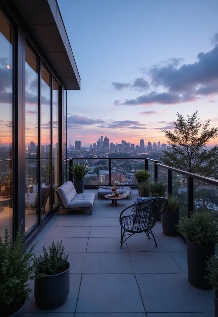 15 Balcony Railing Design Ideas for Every Style - 2. Sleek Metal Railings