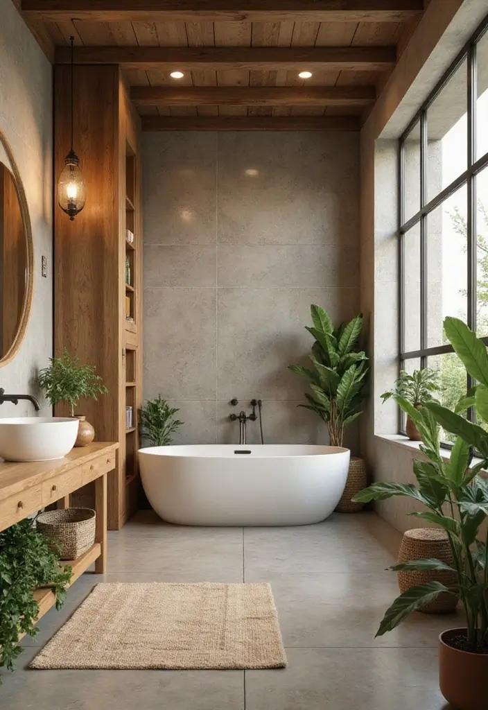 15 Bathroom Design Trends for 2025 - 1. Nature-Inspired Color Palettes