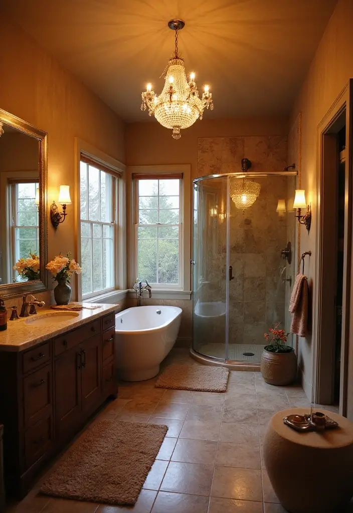 15 Bathroom Design Trends for 2025 - 11. Unique Lighting Solutions