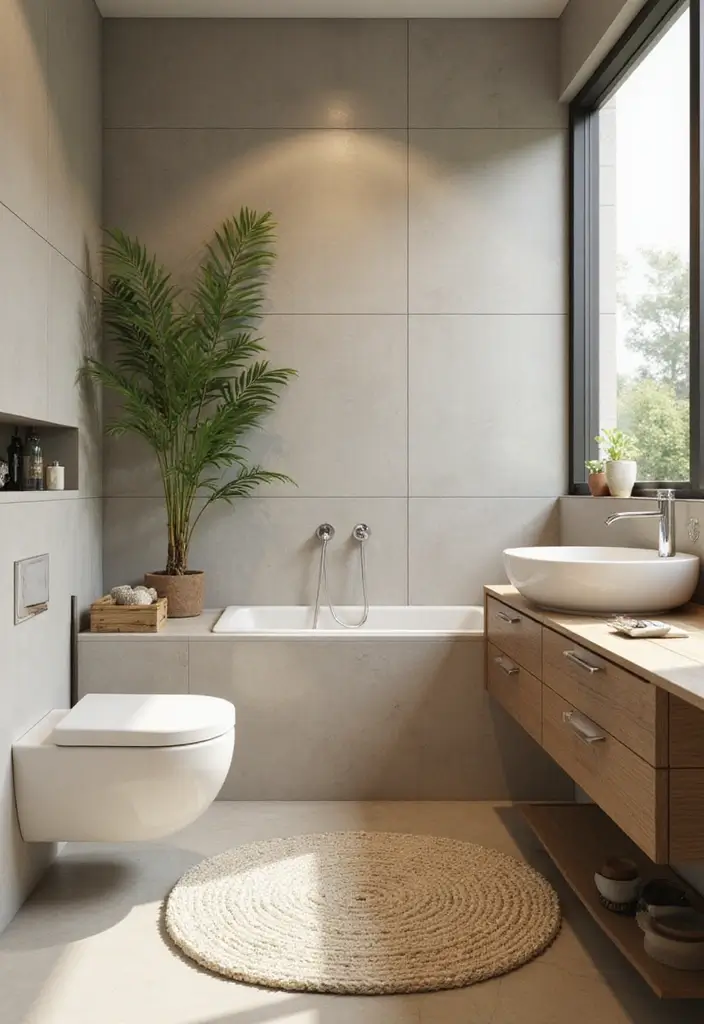 15 Bathroom Design Trends for 2025 - 2. Sustainable Materials