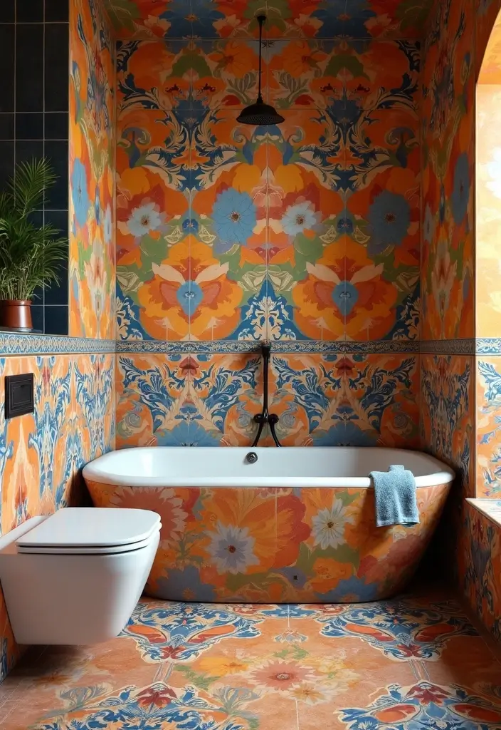 15 Bathroom Design Trends for 2025 - 6. Bold Tiles