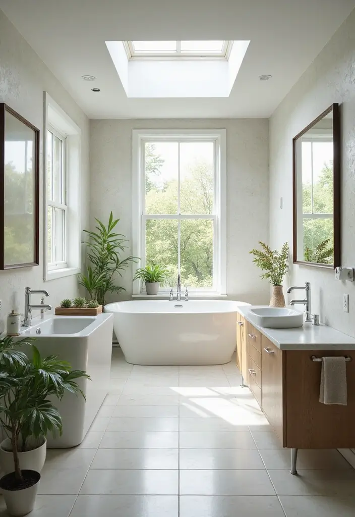15 Bathroom Design Trends for 2025 - 9. Natural Light Emphasis
