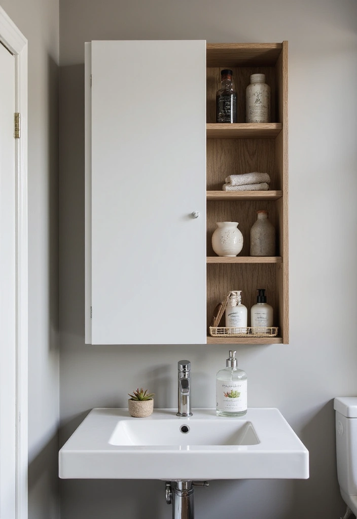 15 Bathroom Shelves for Small Spaces - 10. Wall-Mounted Cabinets
