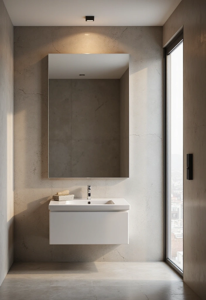 15 Chic Bathroom Mirror Ideas for Every Style - 10. Frameless Modern Mirror