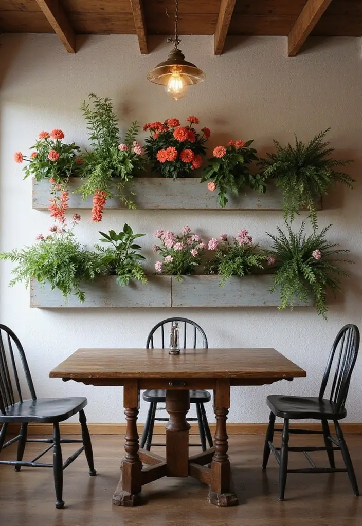 15 Dining Room Wall Decor Ideas for Instant Style - 14. Statement Floral Arrangements