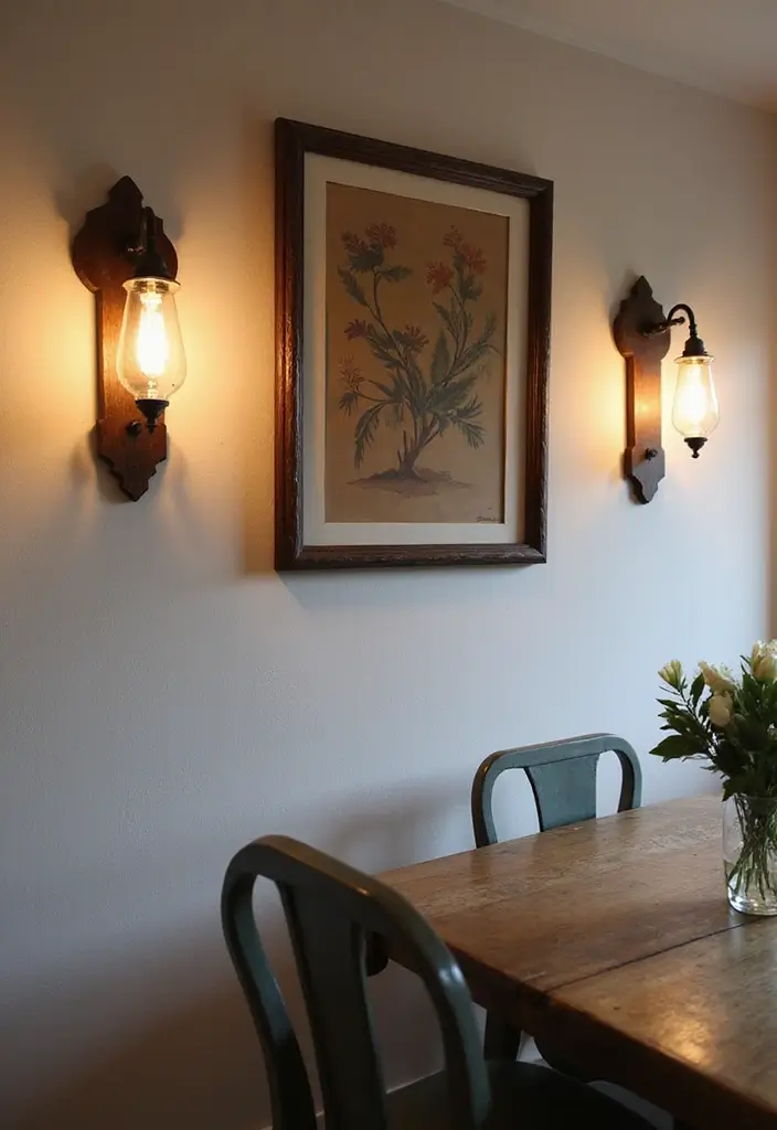 15 Dining Room Wall Decor Ideas for Instant Style - 7. Statement Wall Sconces