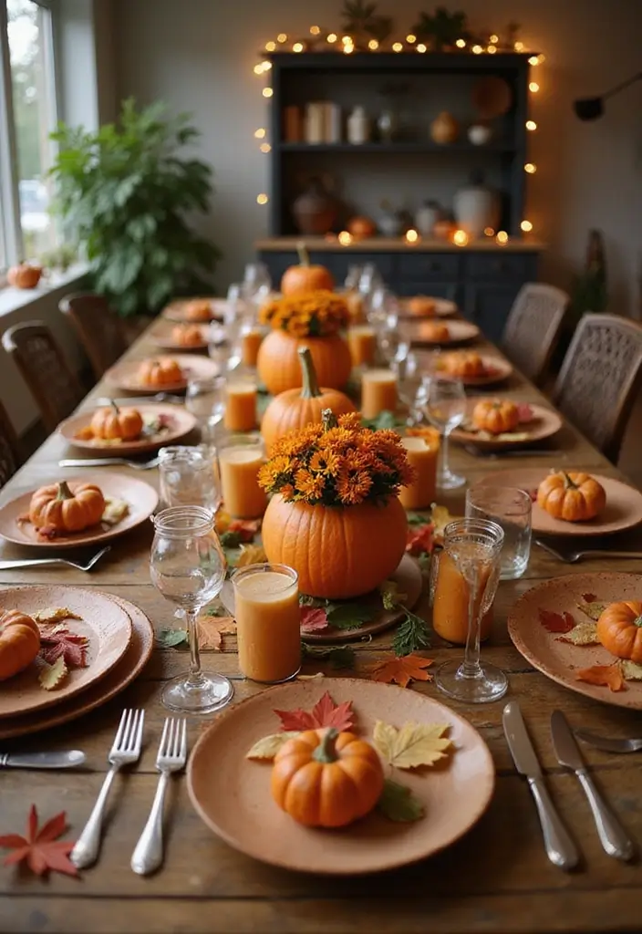 15 Eco-Friendly Fall Decor Ideas for Every Room - 1. Upcycled Pumpkin Centerpieces