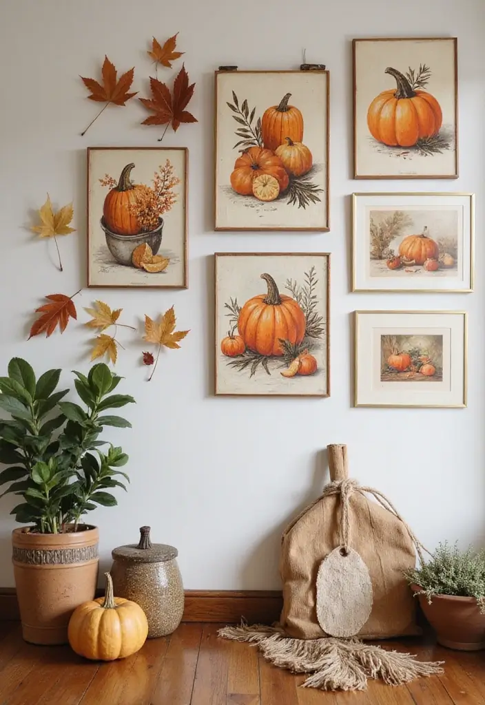 15 Eco-Friendly Fall Decor Ideas for Every Room - 8. Harvest-Themed Wall Art