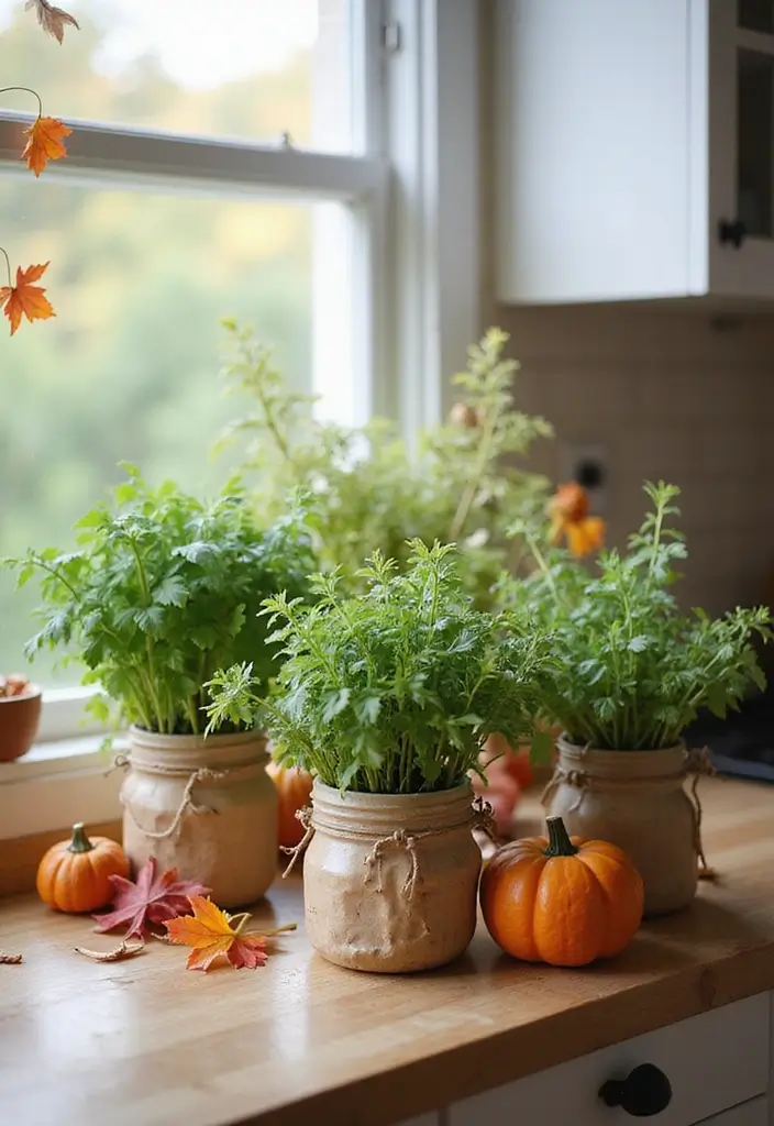 15 Eco-Friendly Fall Decor Ideas for Every Room - 9. Indoor Herb Gardens