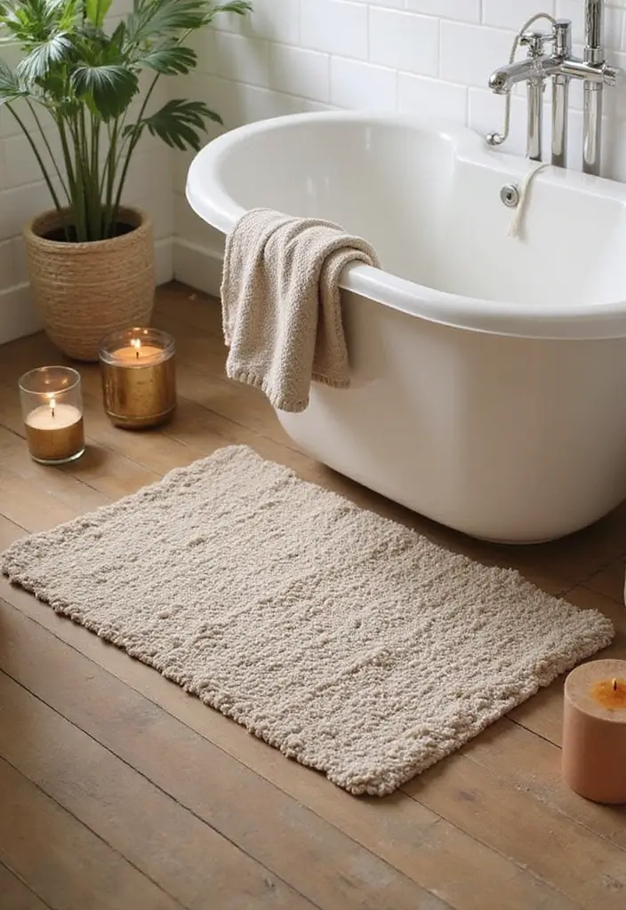 15 Essential Bathroom Accessories for Modern Homes - 4. Biodegradable Bath Mat