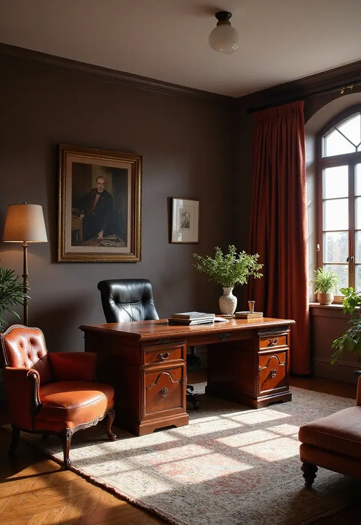 15 Home Office Background Ideas for Video Calls - 11. Professional Elegance