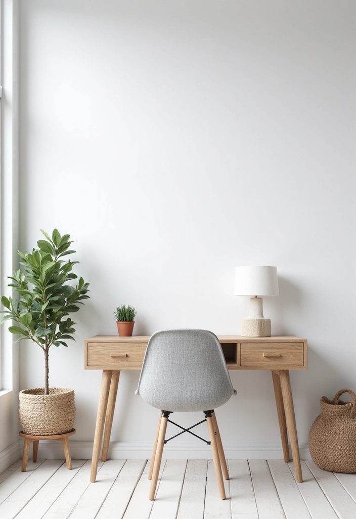 15 Home Office Background Ideas for Video Calls - 14. The Clean Slate