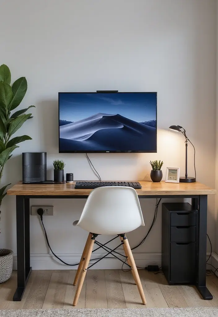 15 Home Office Inspiration Photos to Save Now - 11. Smart Tech Integration