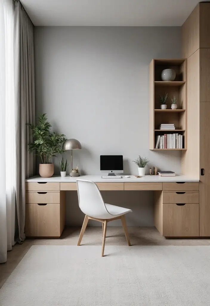 15 Home Office Inspiration Photos to Save Now - 2. Minimalist Marvels