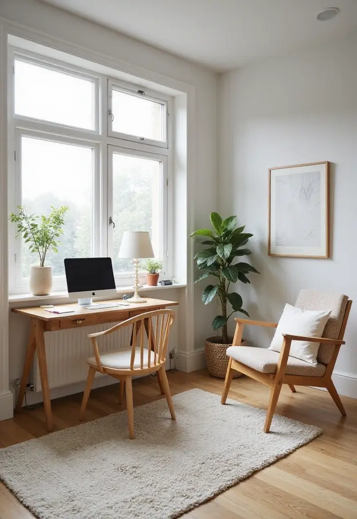 15 Home Office Inspiration Photos to Save Now - 4. Scandinavian Serenity