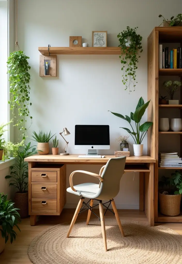 15 Home Office Inspiration Photos to Save Now - 5. Eco-Friendly Materials