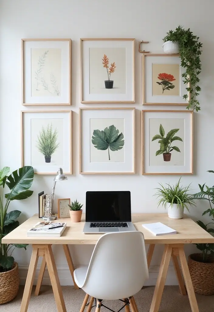 15 Home Office Inspiration Photos to Save Now - 8. Artful Displays