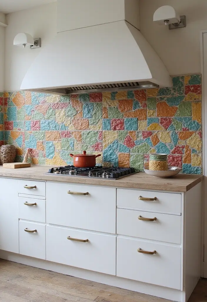 15 Kitchen Remodel Ideas for a Fresh Start - 12. Colorful Backsplash