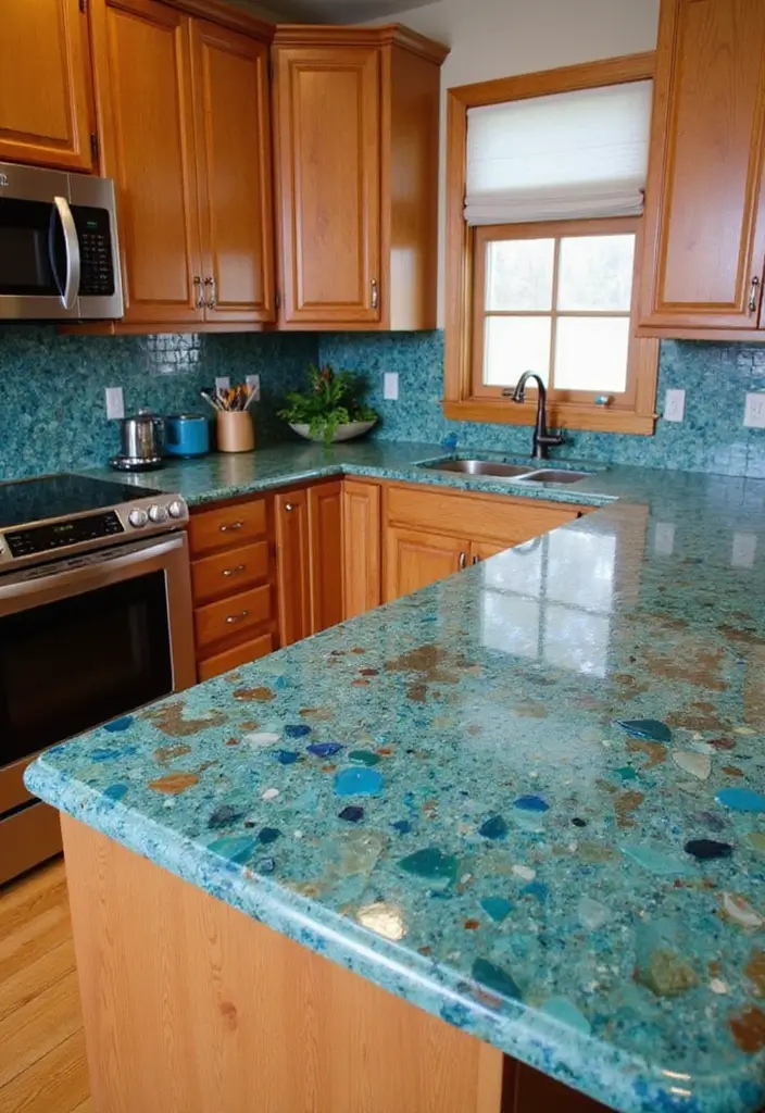 15 Kitchen Remodel Ideas for a Fresh Start - 3. Recycled Countertops