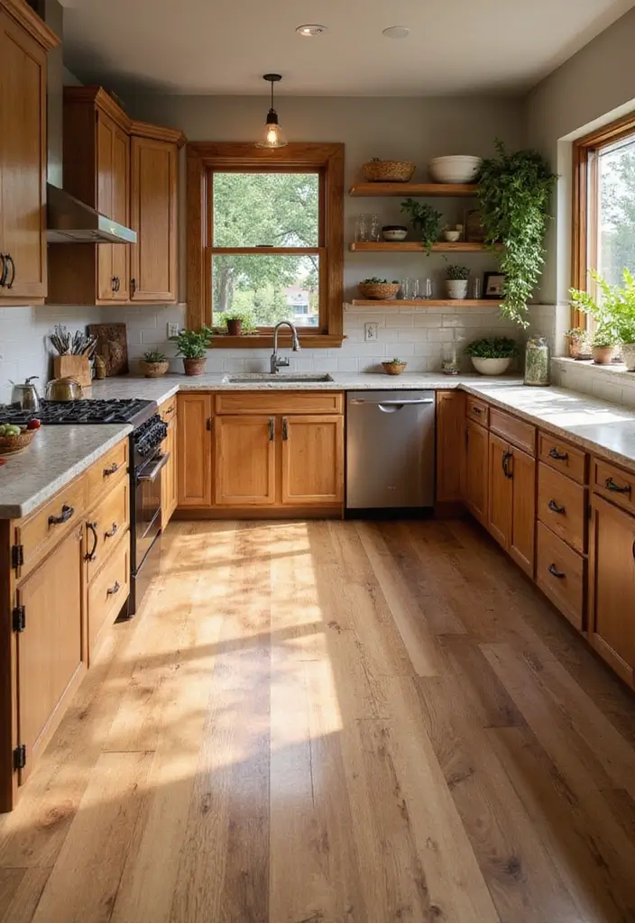 15 Kitchen Remodel Ideas for a Fresh Start - 6. Sustainable Flooring