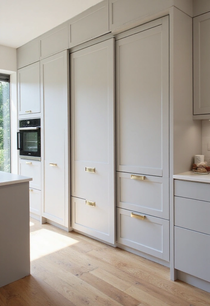 15 Kitchen Unit Designs for Organized Cooking - 11. Sliding Door Cabinets