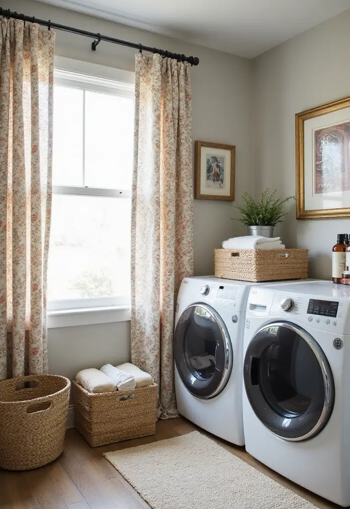 15 Laundry Room Organization Tips That Work - 14. Mix Functionality with Style