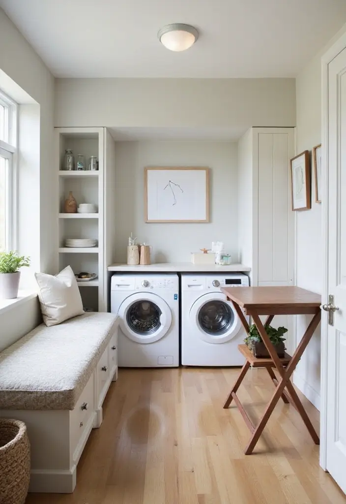 15 Laundry Room Organization Tips That Work - 5. Invest in Multi-Functional Furniture