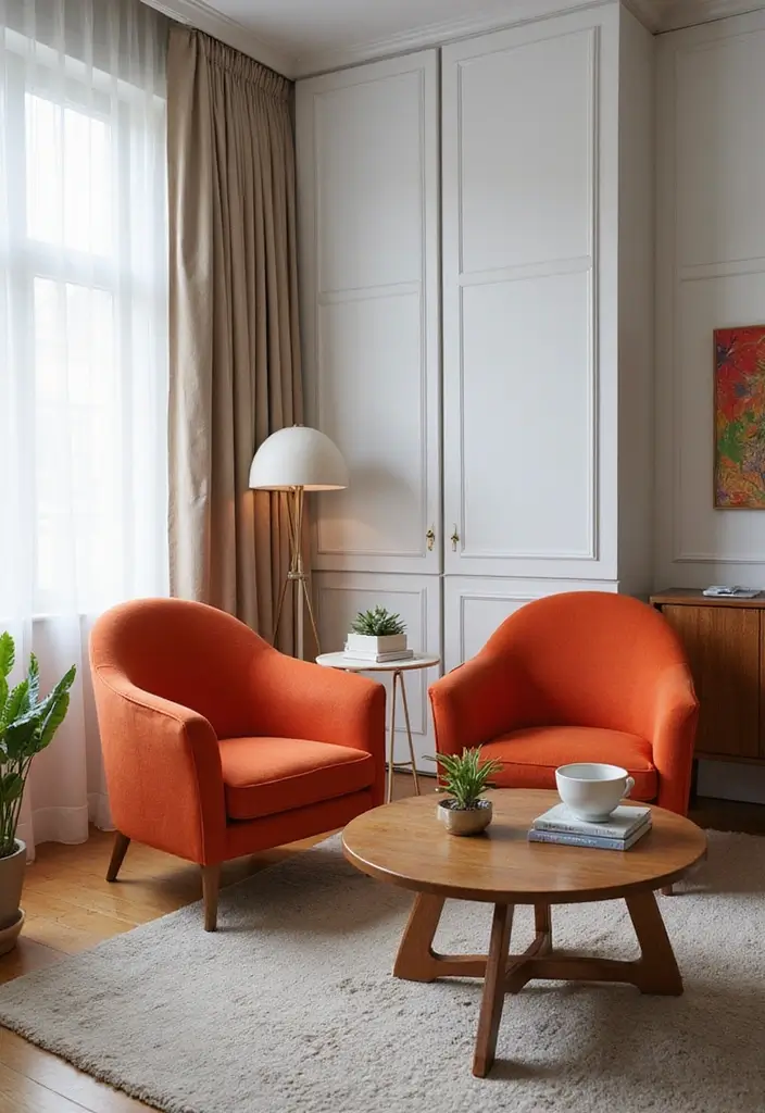 15 Living Room Furniture Ideas for Every Space - 7. Sleek Accent Chairs