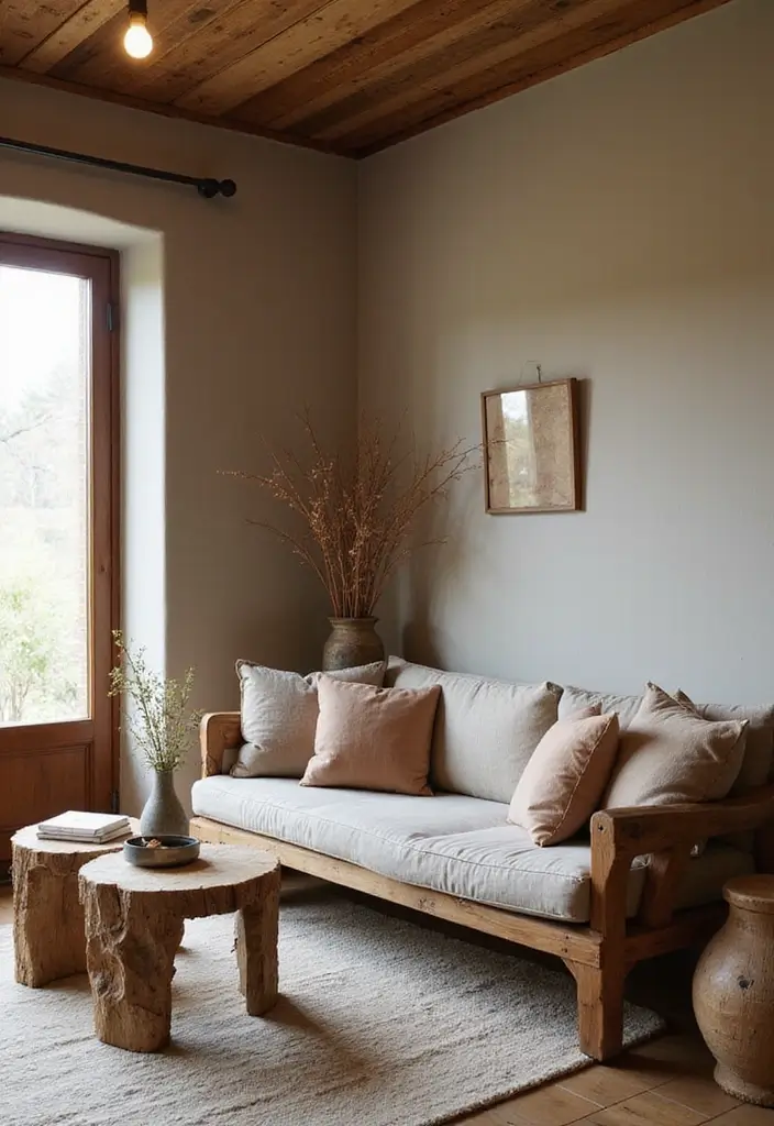 15 Minimalist Home Decor Ideas for a Clutter-Free Space - 1. Embrace Natural Materials