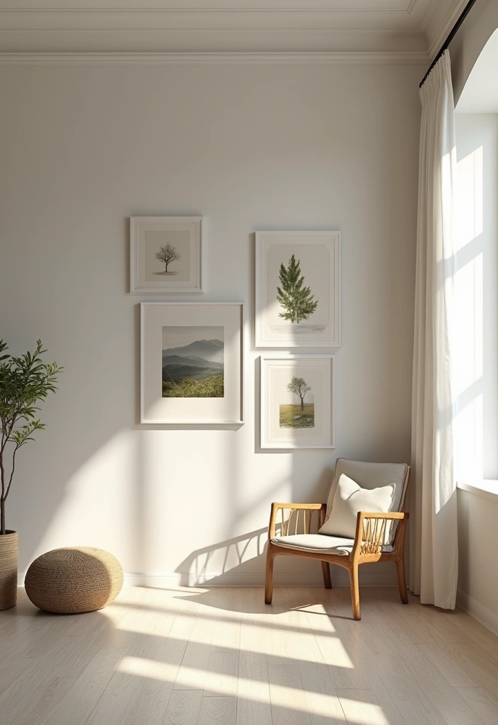 15 Minimalist Home Decor Ideas for a Clutter-Free Space - 11. Limit Artwork