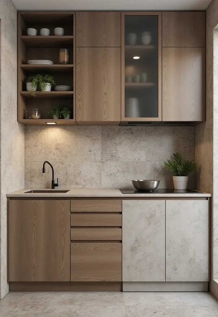 15 Modular Kitchen Ideas for Contemporary Homes - 10. Textured Surfaces
