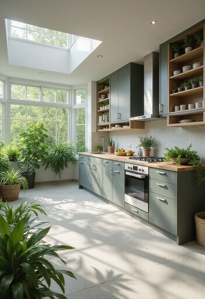 15 Modular Kitchen Ideas for Contemporary Homes - 6. Green Features