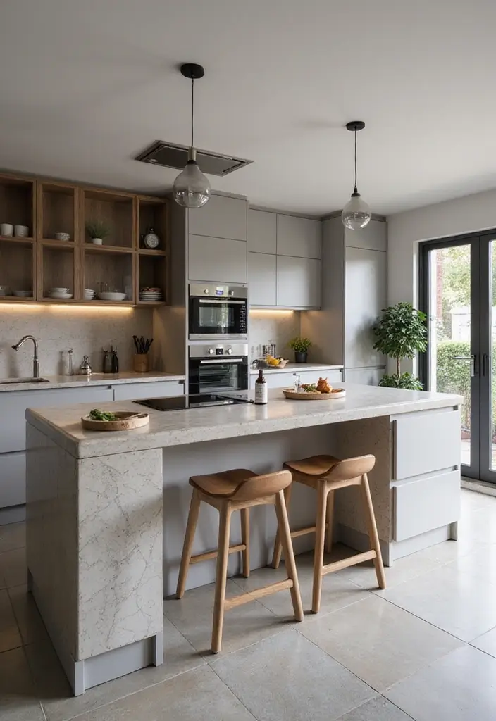 15 Modular Kitchen Ideas for Contemporary Homes - 7. Multi-Functional Islands