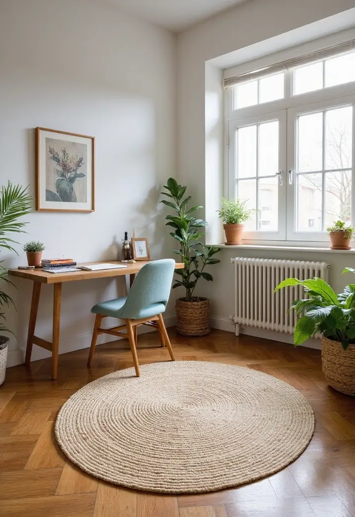 15 Must-Have Home Office Furniture Pieces for a Sustainable Workspace - 15. Sustainable Area Rugs