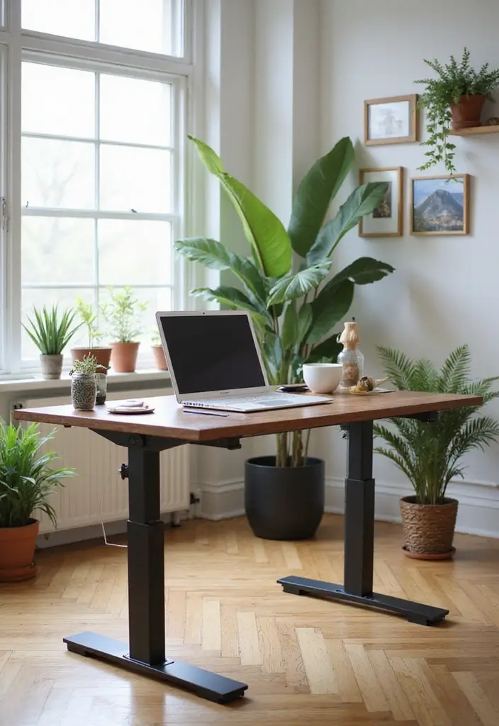15 Must-Have Home Office Furniture Pieces for a Sustainable Workspace - 3. Adjustable Standing Desk