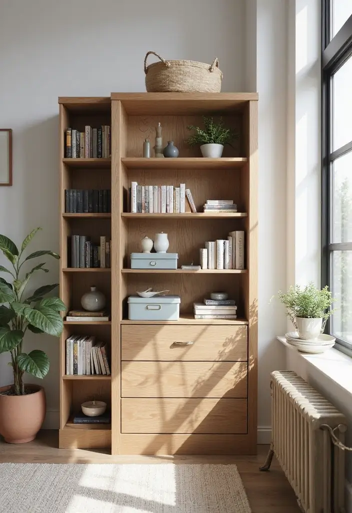 15 Must-Have Home Office Furniture Pieces for a Sustainable Workspace - 4. Multi-Functional Storage Solutions