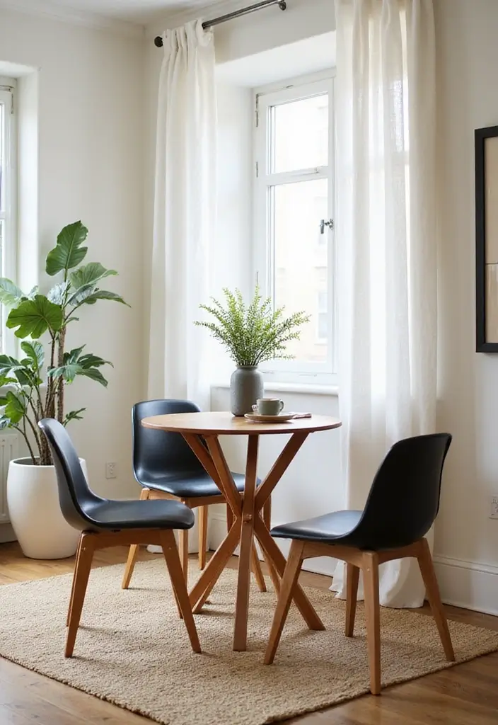 15 Small Apartment Furniture Pieces That Save Space - 5. Compact Dining Sets: Perfect for Two