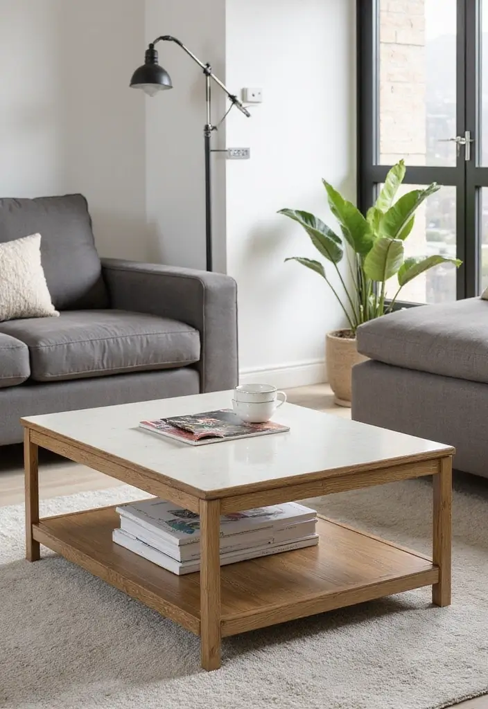 15 Small Apartment Furniture Pieces That Save Space - 6. Convertible Coffee Table: Multifunctional Marvel