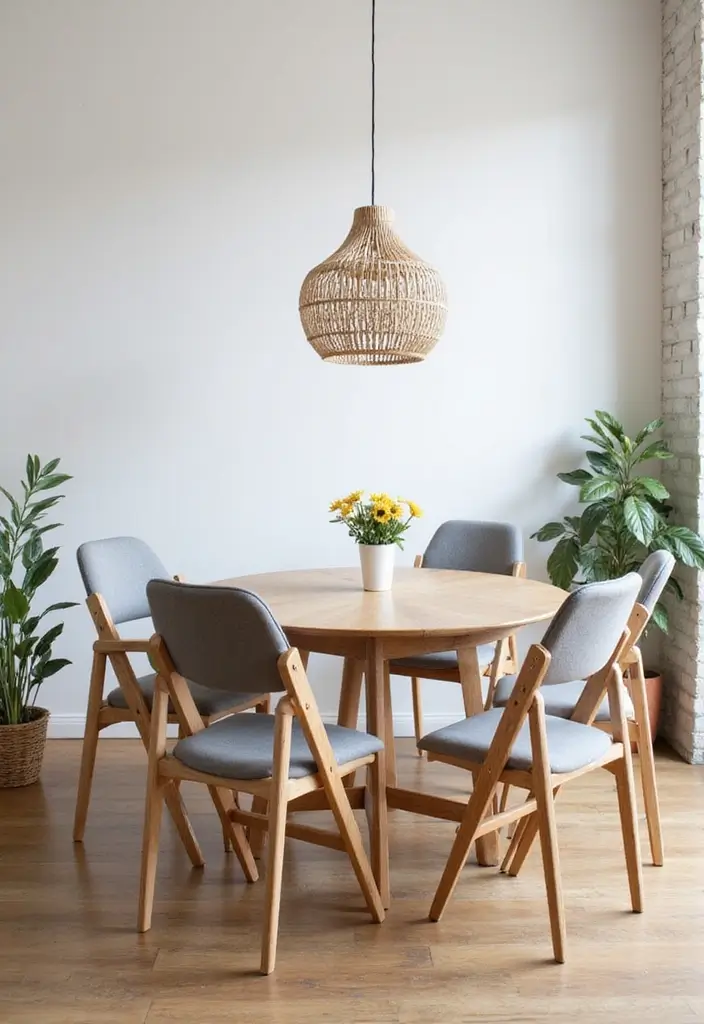 15 Small Apartment Furniture Pieces That Save Space - 8. Foldable Chairs: Versatile and Chic