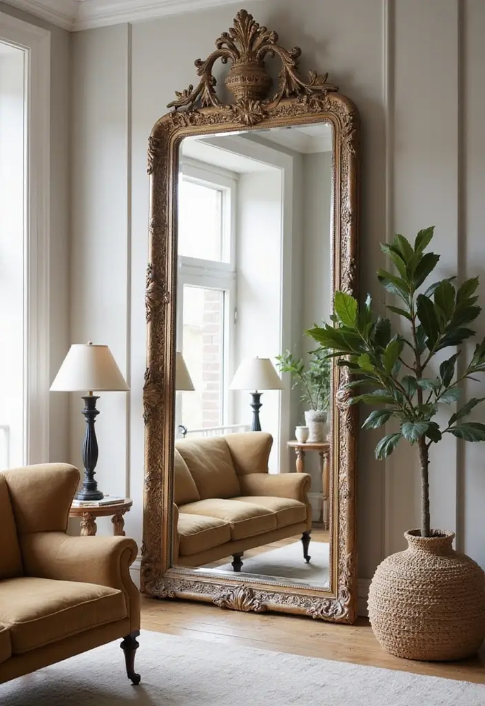15 Small Apartment Living Room Design Ideas That Wow - 3. Use Mirrors to Reflect Light