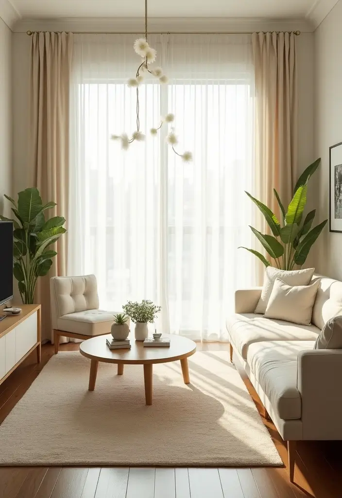 15 Small Apartment Living Room Design Ideas That Wow - 7. Maximize Natural Lighting